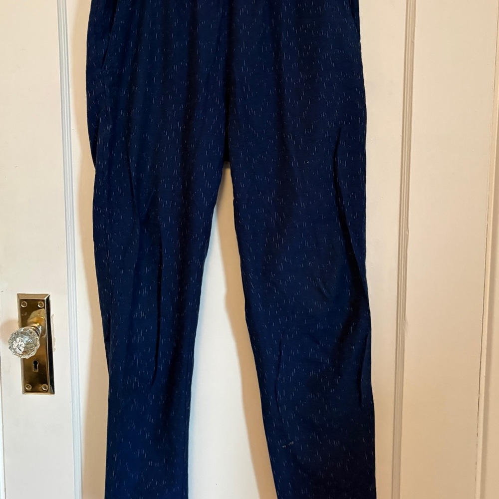 Eileen Fisher Navy Blue Textured Top